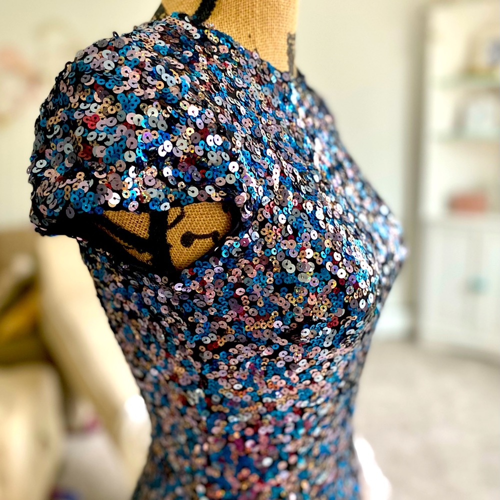 Dress the Population for Nordstrom Multi-Color Sequin Body-Con Midi Dress